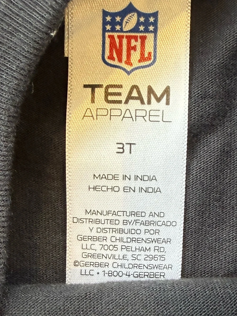 Old Navy NFL Team Apparel Pittsburgh Steelers Football Toddler Tee Size 3T